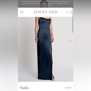 Jenny Yoo “Nadia” Navy Bridedmaid Dress